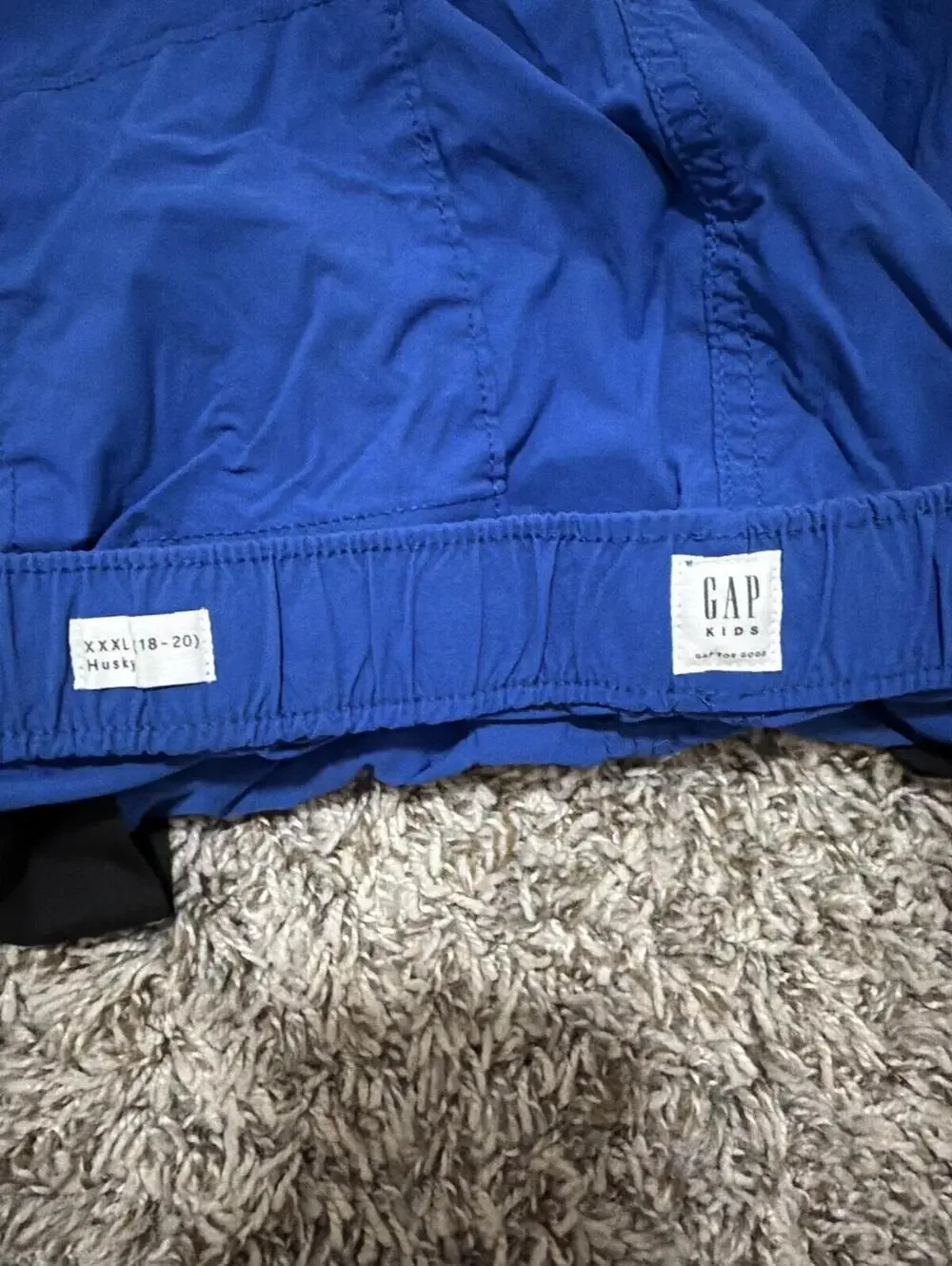 GAP Kids Boys Blue Shorts Pull on Cargo Husky Size XXXL Husky